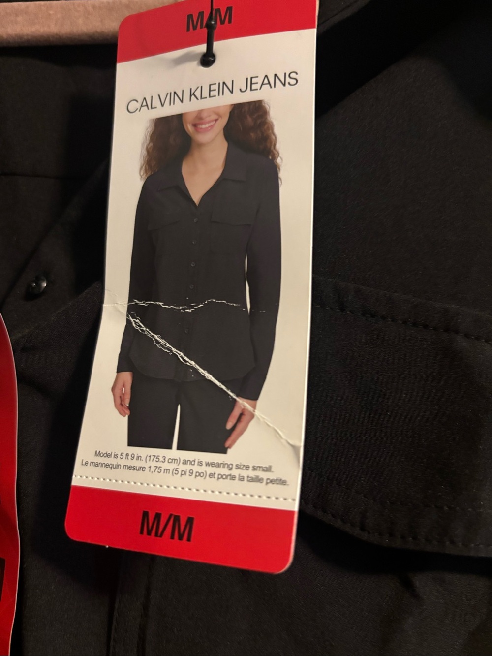Calvin Klein Jeans Black Button-Front Shirt